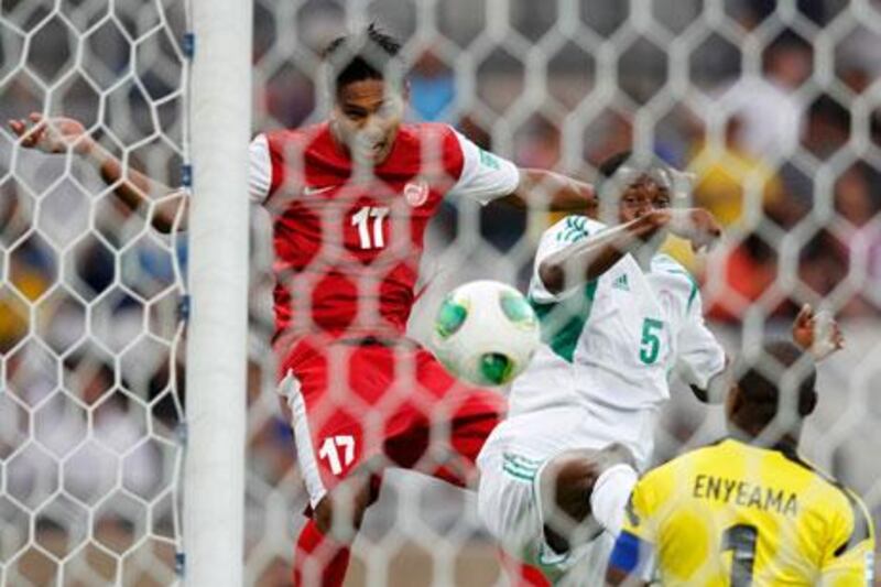 Jonathan Tehau made history for Tahihi but it was the Nigerians who ended up winners. Washington Alves / Reuters