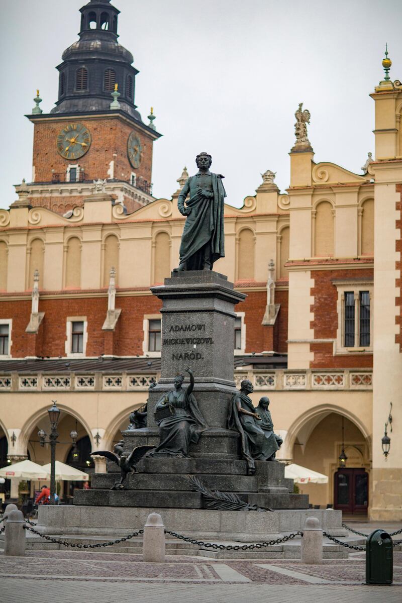 The Adam Mickiewicz monument in Krakow. Courtesy flydubai