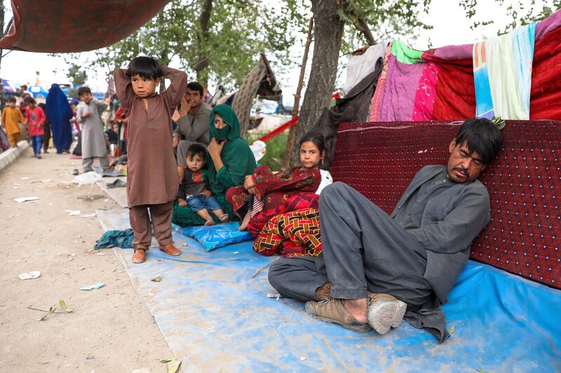 Thousands of those internally displaced have been arriving in Kabul.