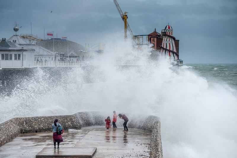 Brighton bore the brunt of Storm Evert in July this year. Alamy