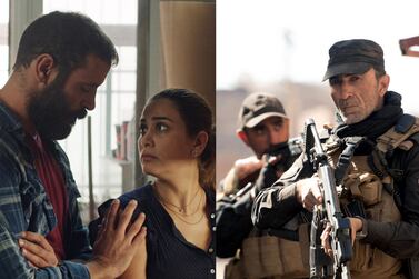 A still from '200 Metres' (left) and 'Mosul' (right). Elin Kirschfink, Netflix