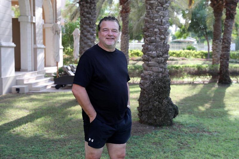 DUBAI , UNITED ARAB EMIRATES , November 10  ��� 2018 :- Paul Stewart , former footballer at the Westin Dubai Mina Seyahi Beach Resort in Dubai Marina in Dubai. ( Pawan Singh / The National ) For Sports. Story by Adam