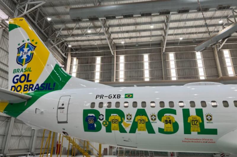 Brazilian airline Gol is backing the national team at the World Cup. Photo: Gol