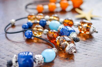 The loops of odd-numbered beads are a peculiar mix of pastime, stress toy and good-luck charm. Courtesy Komboloi NYC