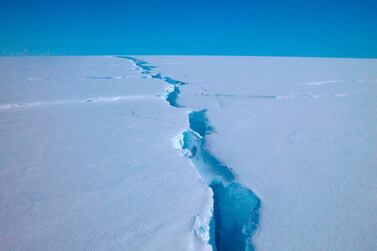 A 'loose tooth' on the Amery ice shelf in eastern Antarctica. AFP