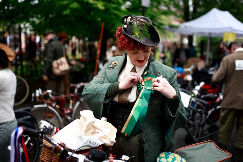 Participants and followers of the annual Tweed Run in London describe the event as 'the metropolitan bicycle ride with a bit of style'. AFP
