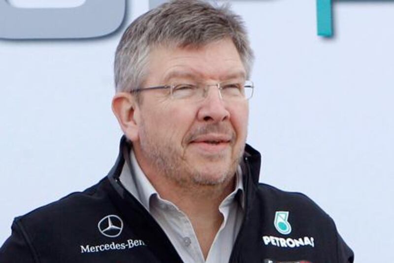 Mercedes team principla Ross Brawn.