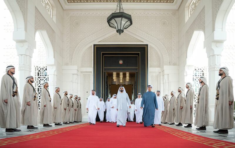 The cabinet meeting was held at Al Watan Palace, Abu Dhabi