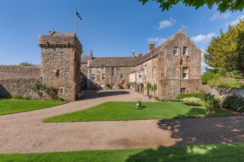 The Craig Castle near Montrose in Scotland, on the market for £1.57m (Dh7.5m). Courtesy Core Savills