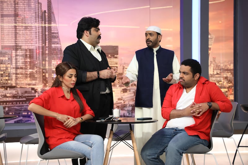 Saudi comedy 'Studio 22' is about the employees of a struggling television station. Photo: MBC