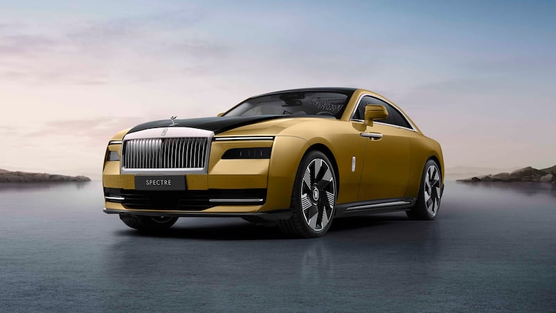 The Spectre displays what Rolls-Royce calls its 'indulgent proportions'