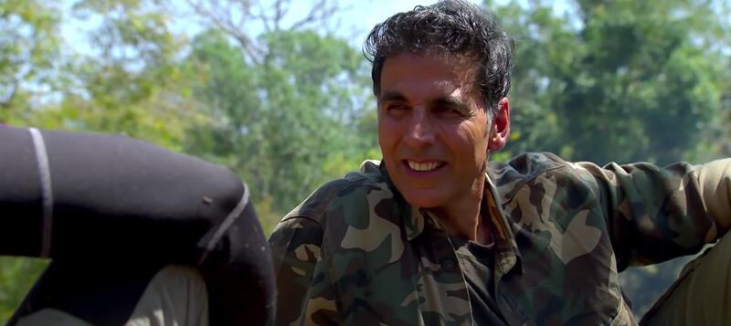Akshay Kumar has appeared on adventure show 'Into The Wild With Bear Grylls'. YouTube / Discovery Channel