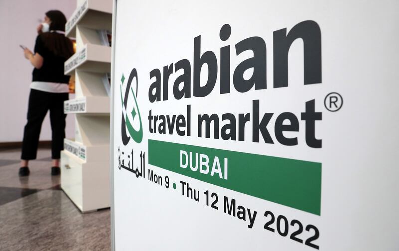 Arabian Travel Market is being held at Dubai World Trade Centre over four days. Pawan Singh / The National