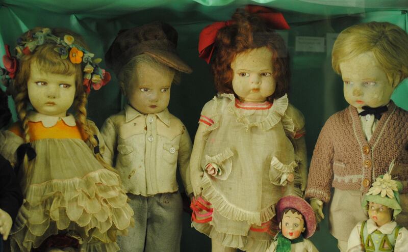 For some, the expressions on these dolls' faces don't appear so innocent. They are part of the collection of the Lilliput Doll and Toy Museum in Brading on the Isle of Wight. Via @PaulCowdell / Twitter
