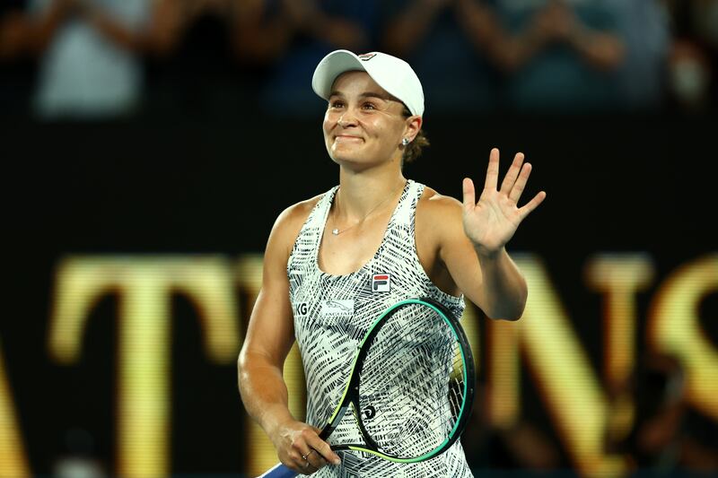 It took Ashleigh Barty only 62 minutes to defeat Madison Keys in the Australian Open semi-finals at Melbourne Park. Getty