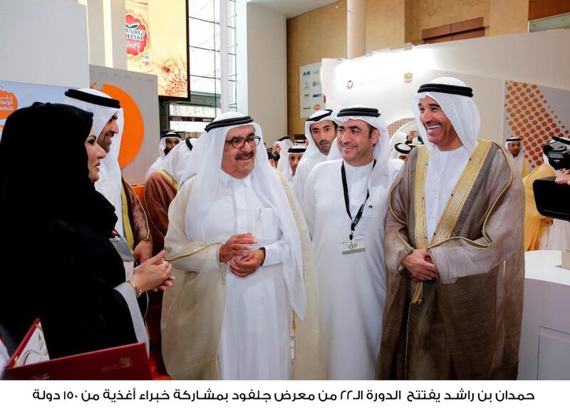 Sheikh Hamdan bin Rashid, Deputy Ruler of Dubai and Minister of Finance, opens Gulfood 2017, the food and beverage exhibition, at Dubai World Trade Centre. Wam