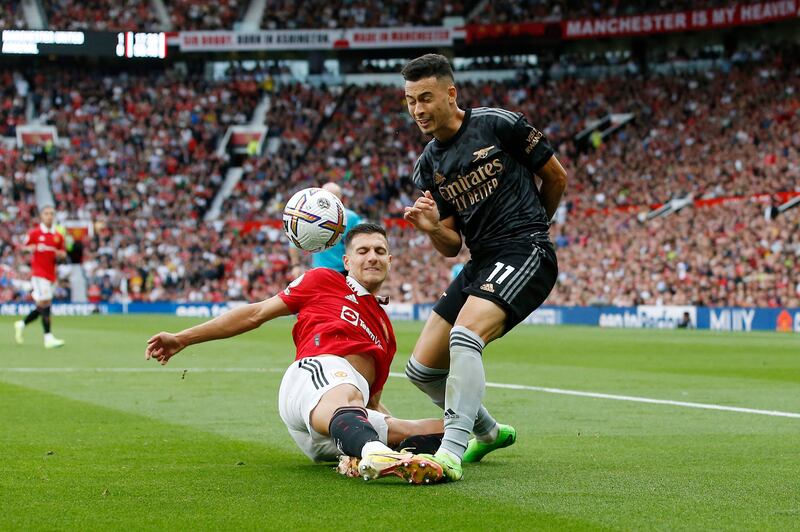 Diogo Dalot 6: Cut the ball back towards Bruno in a second minute attack. That a right back was in an advanced attacking position on the left shows how far forward he can go. Crisp passing forward to Antony. Reuters