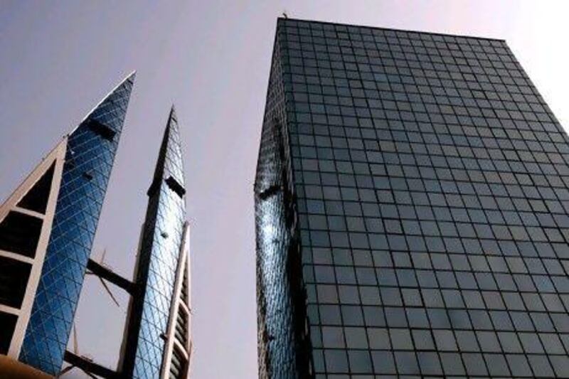 The Bahrain world trade centre complex, where The International Banking Corporation has its office.