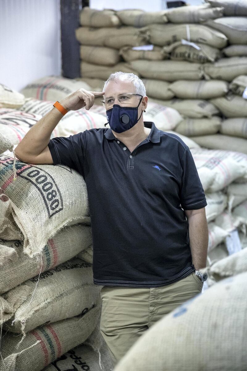 DUBAI, UNITED ARAB EMIRATES. 24 AUGUST 2020. RAW Coffee company at their newest location in Al Quoz. Matt Toogood,  co-founder of Raw Coffee Company. (Photo: Antonie Robertson/The National) Journalist: Razmig Bedirian. Section: Lifestyle.