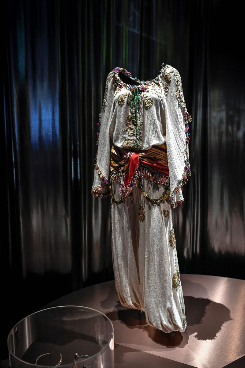 Actress Dalida's costume. AFP