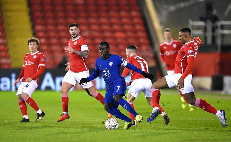 MF N'Golo Kante, 6 - The stand-in skipper made a much more subtle start to the contest than we’re probably used to. He improved after the break though, sitting deep and dictating play from the middle as Chelsea started to show more authority. Getty Images