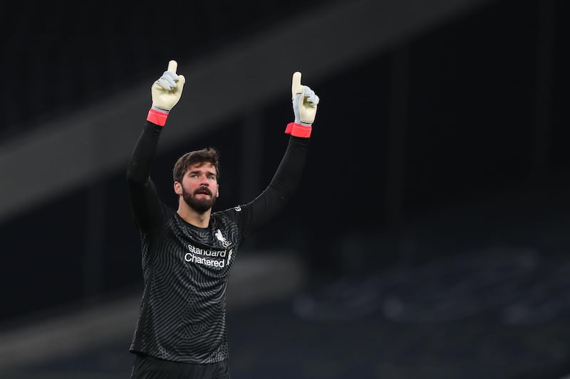 LIVERPOOL RATINGS: Alisson Becker - 6. The Brazilian was a little lucky that Son’s goal was disallowed after being beaten at the near post. He distributed the ball well and was quick off the line. AFP