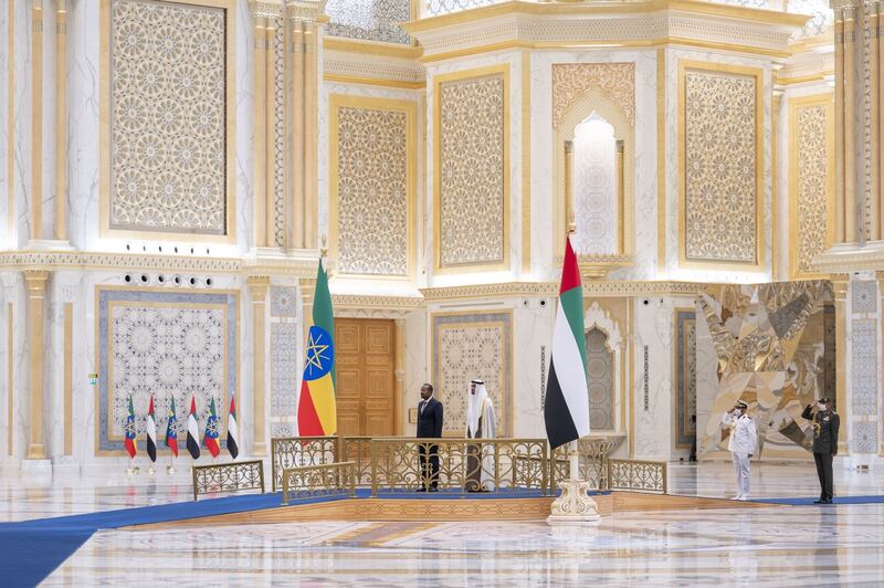 An official reception was held at Qasr Al Watan, Abu Dhabi.