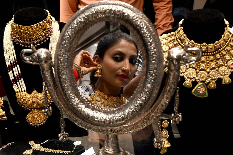 Global jewellery consumption is now back to pre-pandemic levels at 523 tonnes, a 10 per cent annual uptick, according to the World Gold Council. AFP