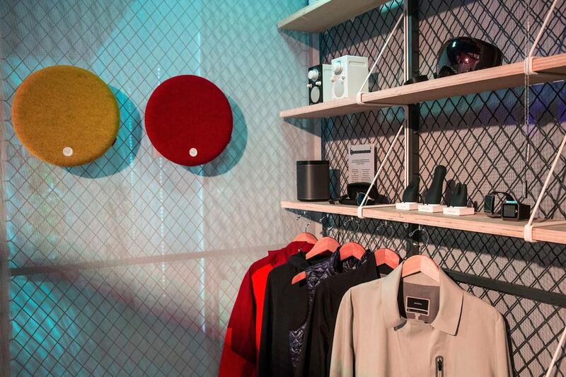 Bedroom shelves and clothing at Gizmodo’s Home of the Future, a pop-up apartment that displays the latest in innovation, design and technology. The apartment will be viewable to New Yorkers from May 17 to 21, 2014. Andrew Burton / Getty Images / AFP