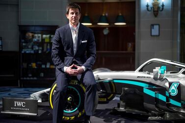 Toto Wolff was speaking at the Royal Automobile Club in London where Mercedes' F1 team announced a new partnership with Ineos. AFP