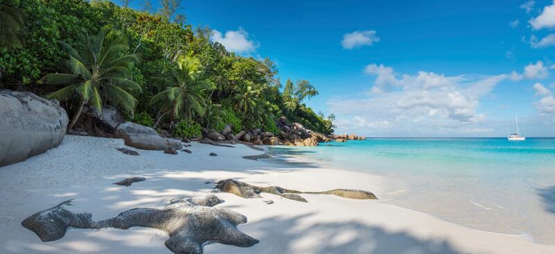 Granite rocks and untouched bays make Praslin Island one of the world's most coveted beach destinations. Courtesy Constance Lemuria