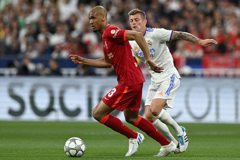 Fabinho - 6. The Brazilian stamped his authority on the midfield early on and ensured his team were on top for most of the game. He did not contribute much going forward. AFP