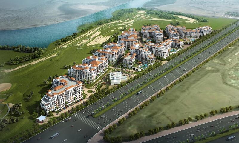 The Ansam development is one of three new residential developments to be launched by Aldar Properties in Abu Dhabi. Rendering courtesy Aldar