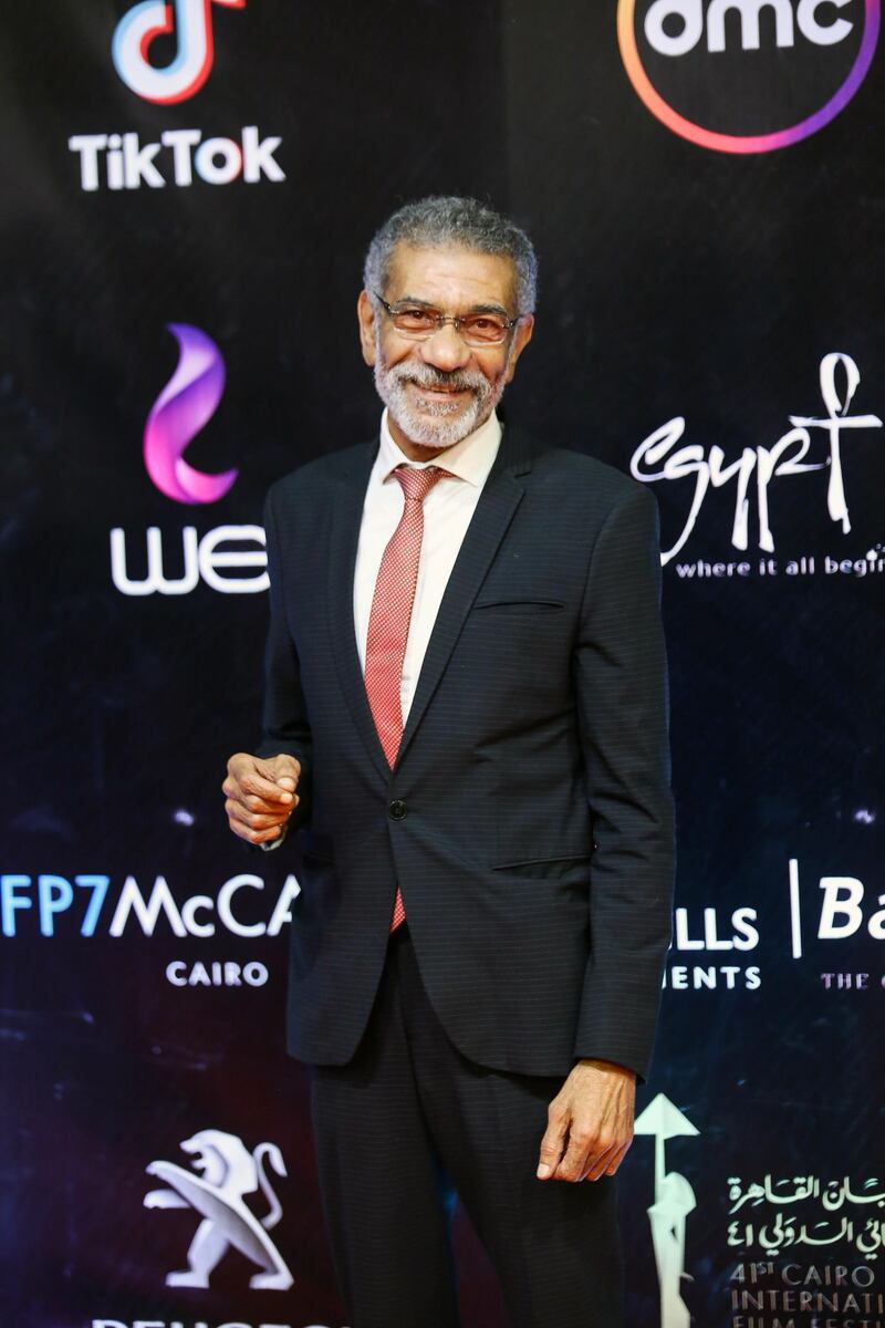 Sayed Rageb attends the opening ceremony of the 41st Cairo International Film Festival in Egypt on November 20, 2019. EPA