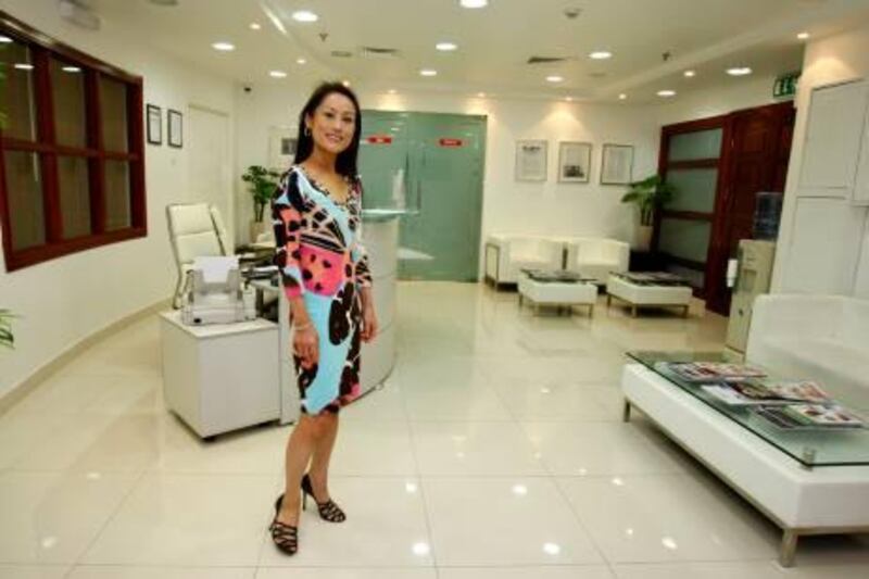 Dubai , United Arab Emirates , July 12 2011, Dr. Linda Li, Specialist Plastic Surgeon of American British Surgical and Medical Centre . Also Starring in "Doctors 90210" Mike Young / The National?