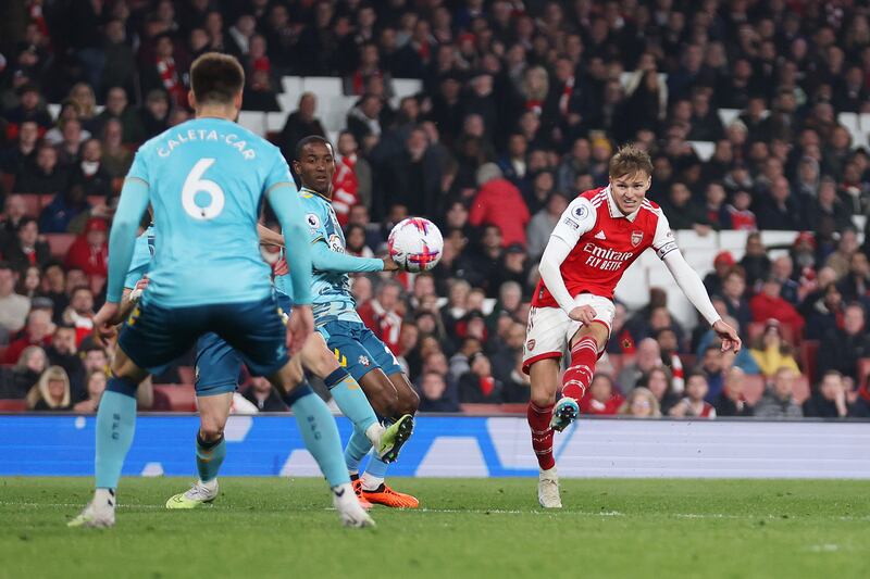 Martin Odegaard – 7. Should have at least tested Bazunu when he met Martinelli’s cross with a header in the 28th minute. However, he brought the Gunners back into the game with a left-footed effort from the edge of the box in the 88th minute. Getty Images
