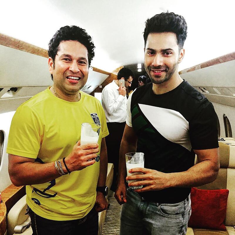 The Indian master batsman Sachin Tendulkar. Instagram / @varundvn