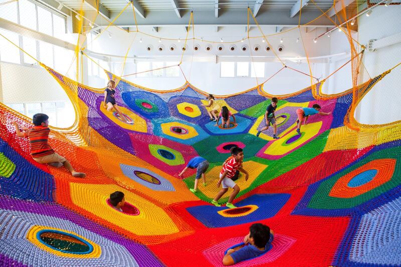 The indoor playground features eight galleries with various activities to keep children engaged. Courtesy OliOli