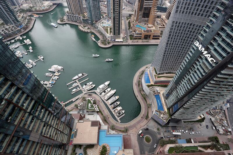 Dubai Marina continues to be one of the top destinations for the ultra-rich to invest in property. Chris Whiteoak / The National