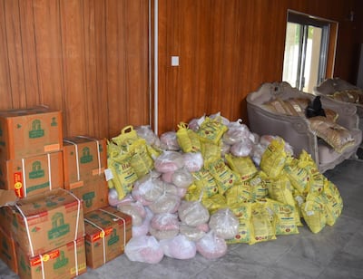 The donations include rice, dried milk, flour, sugar, biscuits and lentils. Courtesy: Consulate General of Pakistan