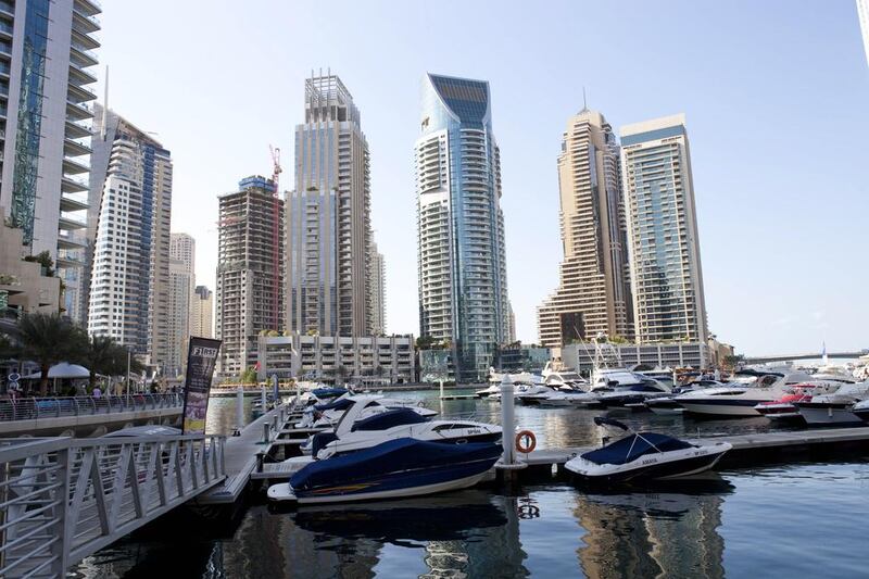 Sales of luxury homes continued to rise in Dubai amid a property market boom. Razan Alzayani / The National