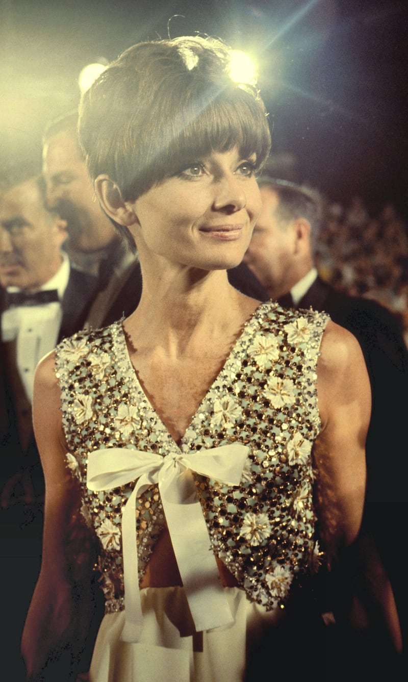 Audrey Hepburn at the Dorothy Chandler Pavilion in Los Angeles, California (Photo by Ron Galella/Ron Galella Collection via Getty Images)