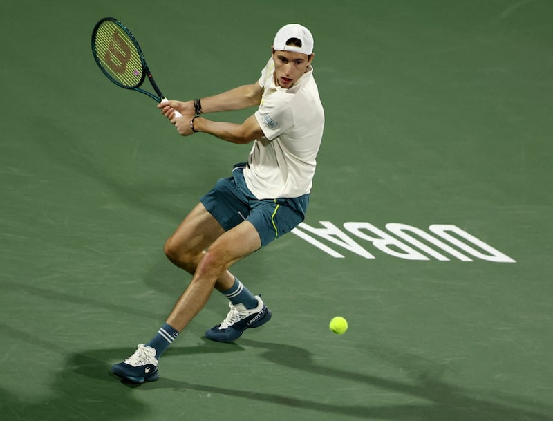 France's Ugo Humbert in action. Reuters