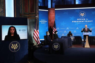 President-elect Joe Biden announces his health team and Covid-19 plans for the US coronavirus pandemic. AFP