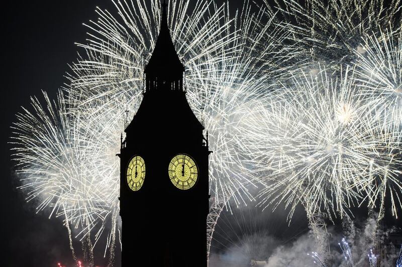 Fireworks won't be lighting up Big Ben this New Year's Eve.Getty Images