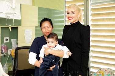 Gwen Stefani took some time to visit Al Jalila Children's Specialty Hospital after performing at the Dubai World Cup after-race concert. Twitter / Al Jalila Children's