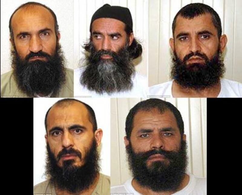 Taliban prisoners released in exchange for US Sergeant Bowe Bergdahl: (From top left) Khairullah Khairkhwa, Mullah Norullah Noori, Abdul Haq Wasiq; (Bottom left) Mohammed Nabi, Mohammad Fazl. Photos courtesy Department of Defence