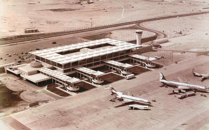 Dubai International Airport, 59 years ago. Courtesy Emirates / Twitter