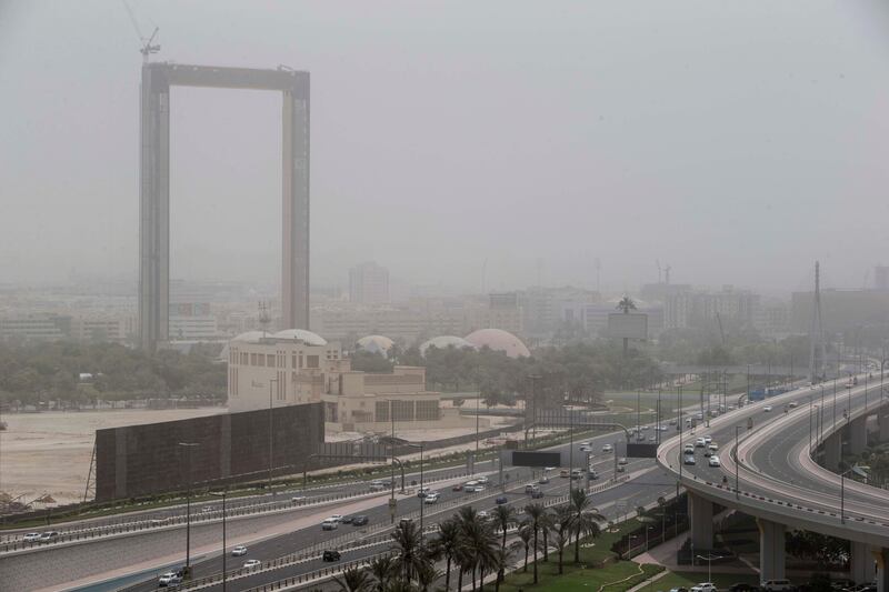Hazy summer weather in Dubai. Antonie Robertson / The National