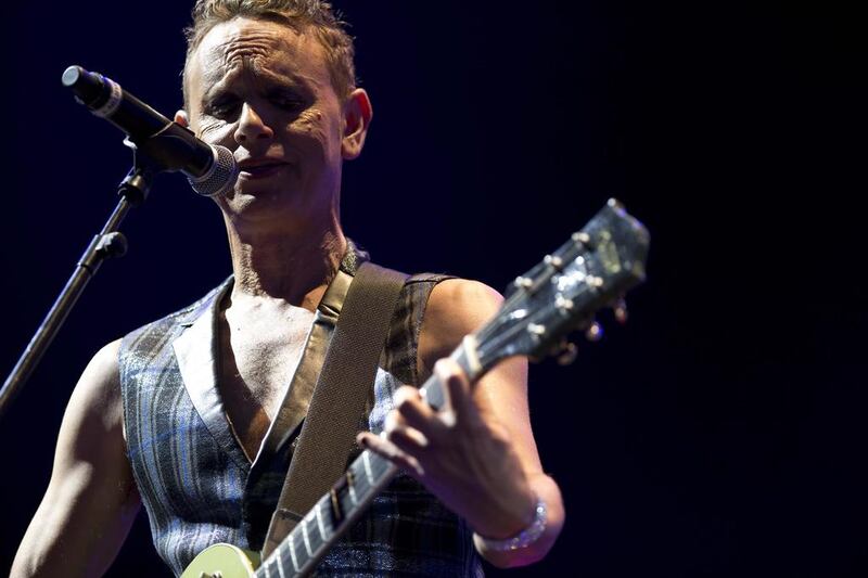 Depeche Mode headlines on the last evening of the Etihad Airways Abu Dhabi Grand Prix  held on Yas Island Circuit. Antonie Robertson/The National